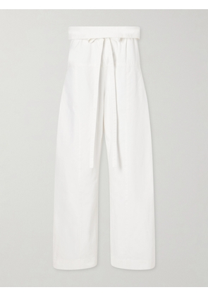 Matteau - Fisherman Cotton-twill Pants - White - 1,2,3,4,5