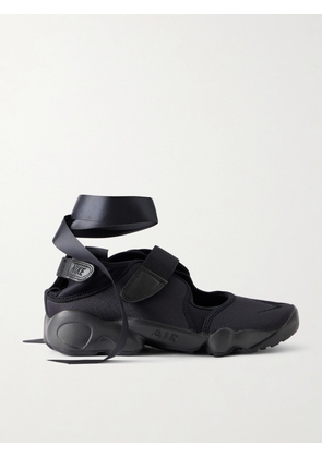 Nike - Air Rift Satin-trimmed Mesh Split-toe Sneakers - Black - US Women’s 6,US Women’s 7,US Women’s 8,US Women’s 9,US Women’s 10,US Women’s 11,US Women’s 12