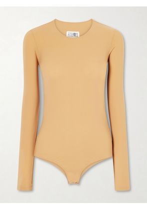 MM6 MAISON MARGIELA - Stretch-jersey Bodysuit - Brown - xx small,x small,small,medium,large,x large