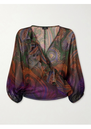Etro - Paisley-printed Silk Blouse - Green - IT36,IT38,IT40,IT42,IT44,IT46,IT48,IT50