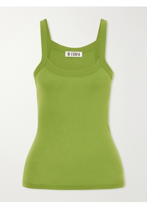 ÉTERNE - Duke Cotton-blend Tank - Green - x small,small,medium,large,x large