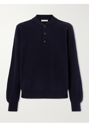 BLAZÉ Milano - Highland Dorset Ribbed-knit Wool And Cashmere-blend Sweater - Blue - 00,0,1,2,3,4