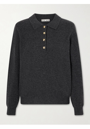 BLAZÉ Milano - Highland Wool And Cashmere-blend Polo Sweater - Black - 00,0,1,2,3,4