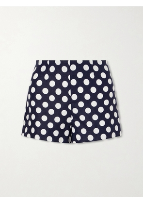 Faithfull - Lila Polka-dot Linen Shorts - Blue - x small,small,medium,large,x large,xx large
