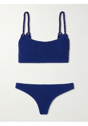 Hunza G - Phoebe Original Crinkle™ Bikini - Blue - One size