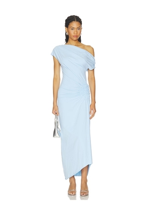 SNDYS Olividae Maxi Dress in Blue. Size XXS. Also in L, M, S, XS.