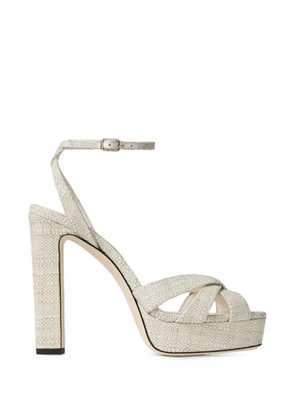 Jimmy Choo Kove 120 platform strap sandals - Neutrals