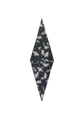 Zegna floral-print diamond-shaped scarf - Grey