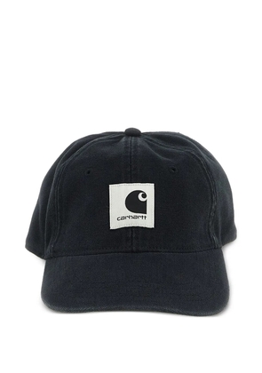 Carhartt WIP logo-patch canvas cap - Black