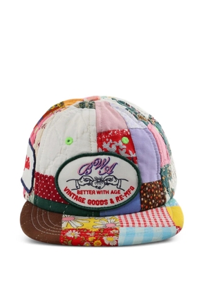 Better with Age patchwork quilted baseball cap - Neutrals