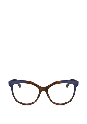 Karl Lagerfeld tortoiseshell-effect cat-eye glasses - Brown
