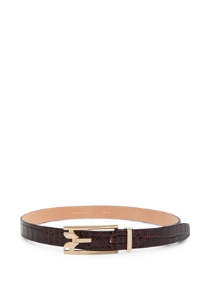 Victoria Beckham Dorian leather belt - Brown