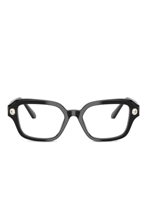 Swarovski Eyewear crystal-embellished rectangle-frame glasses - Black