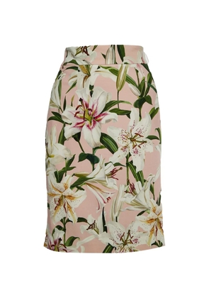 Dolce & Gabbana Pre-Owned floral-print mini skirt - Pink