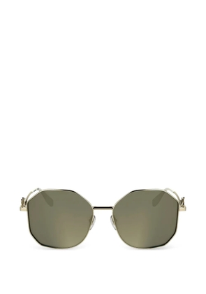 Karl Lagerfeld logo-detail sunglasses - Gold