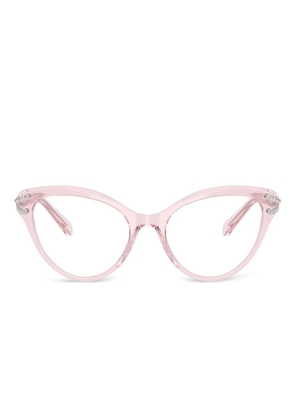 Swarovski Eyewear crystal-embellished cat-eye glasses - Pink