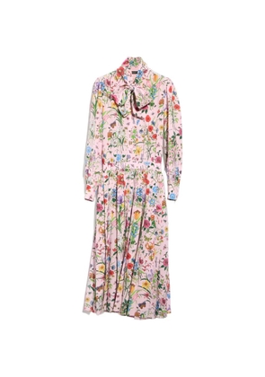 Gucci floral-print midi dress - Pink
