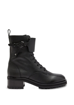 Jimmy Choo Rosabel leather combat boots - Black