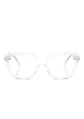 Swarovski Eyewear SK2035 crystal-embellished geometric-frame glasses - White
