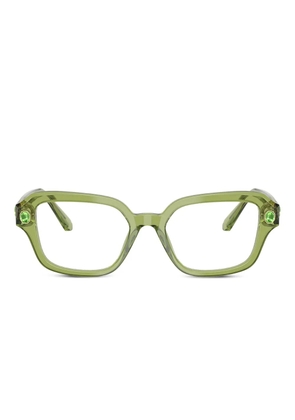 Swarovski Eyewear crystal-embellished glasses - Green