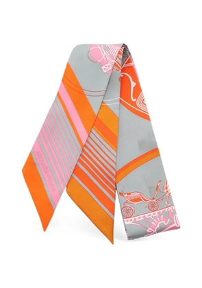 Hermès Pre-Owned 2000s Ex-Libris Twilly scarf - Orange