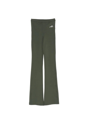 Balenciaga logo-print flared leggings - Green