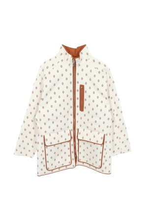 Hermès Pre-Owned Chaîne d'Ancre reversible coat - White
