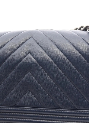 CHANEL Pre-Owned 2017-2018 Boy Chanel shoulder bag - Blue