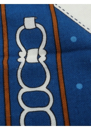 Hermès Pre-Owned 2010s La Promenade du Matin scarf - Blue