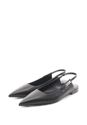Hermès Pre-Owned 2020s Kelly buckle slingback shoes - Black