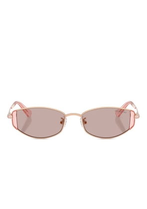 Swarovski Eyewear geometric-frame sunglasses - Gold