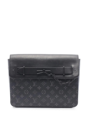 Louis Vuitton Pre-Owned 2020 Monogram Eclipse Steamer clutch bag - Grey