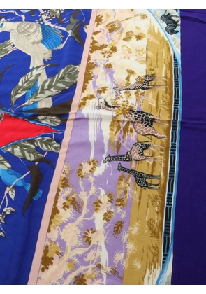 Hermès Pre-Owned 2010s Tropiques scarf - Blue