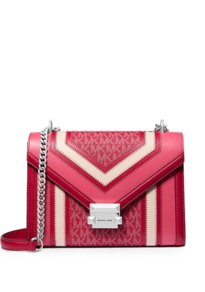Michael Kors medium Whitney monogram colour-block shoulder bag - Pink