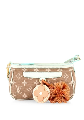 Louis Vuitton Pre-Owned Pochette Accessoires Monogram Sabbia with Leather shoulder bag - Brown