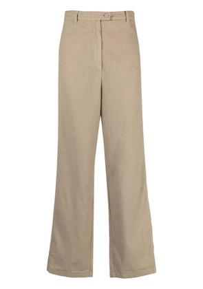 Kristensen Du Nord high-waisted straight-leg trousers - Neutrals