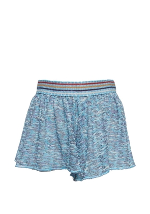 Missoni Pre-Owned Mare lurex knit shorts - Blue