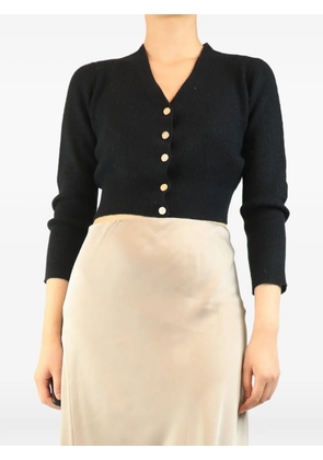 CHANEL Pre-Owned cropped cardigan - Black