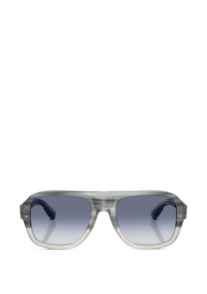 Burberry Eyewear striated geometric sunglasses - Grey