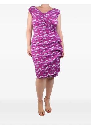 CHIARA BONI La Petite Robe floral-print asymmetric dress - Purple
