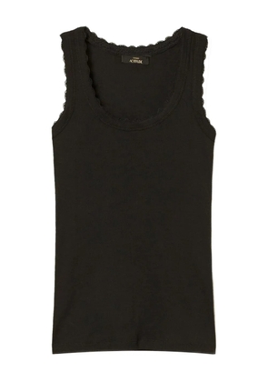 TWINSET scalloped-edge tank top - Black