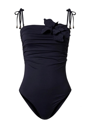 TWINSET floral appliqué swimsuit - Blue