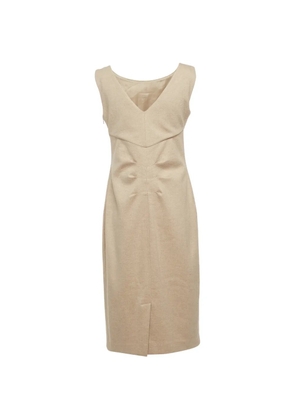 Max Mara sleeveless midi dress - Neutrals