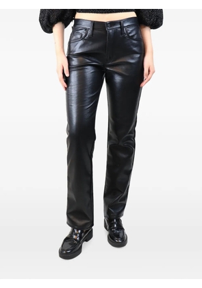 MOTHER faux-leather trousers - Black