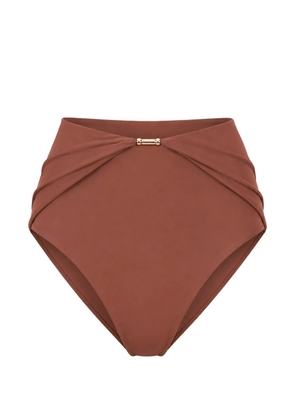 Devon Windsor Evalina gold-tone-hardware bikini bottoms - Brown