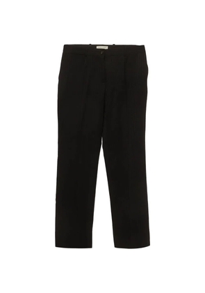Celine Pre-Owned striped straight-leg trousers - Black