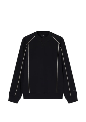 Armani Exchange piped-trim crew-neck sweater - Black