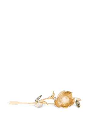 ERDEM Floral pearl brooch - Gold