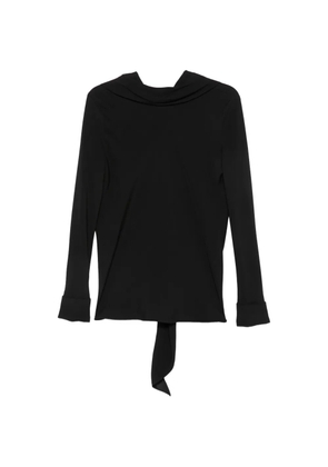 The Row Evo draped-back top - Black