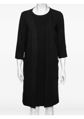 Max Mara layered-detail mini dress - Black